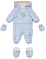 MAYORAL boy's light blue teddy bear jumpsuit - 60 cm - Baby Snowsuit