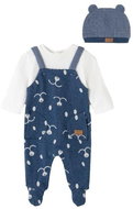 MAYORAL boys overalls with hat bear blue - 70 cm - Baby Clothing Set