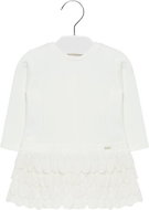 MAYORAL girls dress soft fringe beige - 86 cm - Baby dress