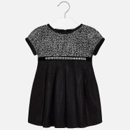 MAYORAL girls dress short sleeve patterns black - 134 cm - Dress