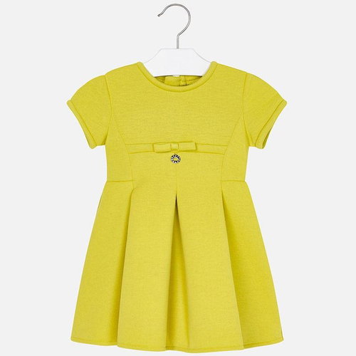 MAYORAL girls elastic dress bow green - Dress - Main image