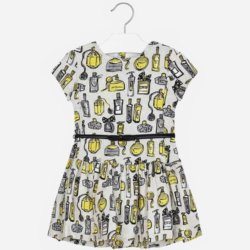 MAYORAL girls dress with perfume grey - Dress - Main image
