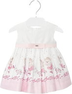 MAYORAL girls dress - white with Paris motif - 98 cm - Baby dress