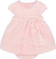 MAYORAL girls luxury dress with pants - peach - 55 cm - Baby dress