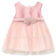 MAYORAL girls dress with tulle skirt, pink - Baby dress