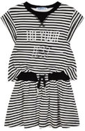 MAYORAL girls striped dress KR, white/black - 134 cm - Dress