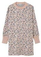 MAYORAL girls warm dress leopard pink - 140 cm - Dress