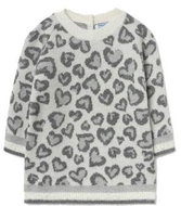 MAYORAL girls knitted dress heart grey - 80 cm - Baby dress
