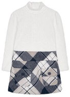 MAYORAL girls dress warm plaid white, blue - Dress