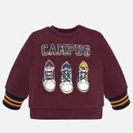 MAYORAL boys sweatshirt burgundy sneakers - Baby Sweatshirt