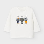 MAYORAL boys t-shirt DR panda beige - Baby T-shirt