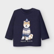 MAYORAL boys t-shirt DR shiba dark blue - Baby T-shirt