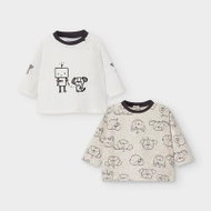 MAYORAL boys set t-shirt 2pcs alien beige - Baby T-shirt