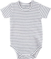 Fixoni children's body stripes GOTS beige, black - 74 cm - Bodysuit for Babies