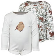 Fixoni baby bodysuit DR set 2 pcs bird beige - 56 cm - Bodysuit for Babies
