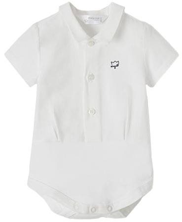 Mayoral Boys body KR collar cream - 60 cm - Bodysuit for Babies - Main image