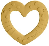 Bibs Teether Baby Beating Heart Mustard - Baby Teether
