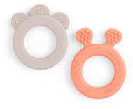Done by Deer Deer friends 2pcs - sand/coral - Baby Teether
