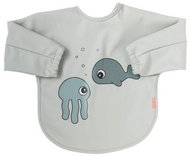 Done by Deer Bib with sleeve Sea Friends 6-18 months grey - Bib