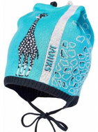Jamiks Čepice chlapecká ERWIN vel. 48 tyrkys/šedá - Children's Hat