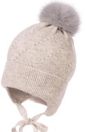 Jamiks dětská čepice Helmi šedá - 42 cm - Čepice pro miminko
