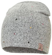 Broel dětská čepice Inge šedá barevné puntíky - 45 cm - Čepice pro miminko