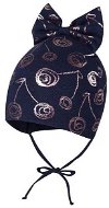 Broel dětská čepice s mašlí Marzena tmavě modrá 45 cm - Children's Hat