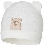 Broel kojenecká čepice s oušky Atanazy bílá 41/43 cm - Children's Hat