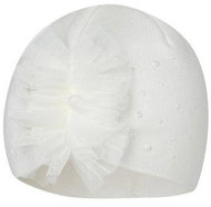 Broel kojenecká čepice Arabela bílá 37/39 cm - Čepice pro miminko