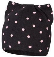 Broel dívčí čepice puntík Angelika 1 černá 43 cm - Children's Hat
