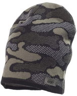 Jamiks chlapecká čepice OSLO maskáč khaki 54 cm - Čepice pro miminko