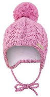 Little Angel Čepice pletená zavazovací copánky Outlast ® - levandulová vel. 3, 42-44 cm - Čepice pro miminko
