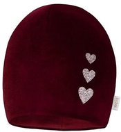 Broel dívčí čepice Bambi semiš vínová 41 cm - Children's Hat