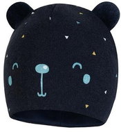 Broel chlapecká čepice Bafi ouška tmavě modrá 45 cm - Children's Hat