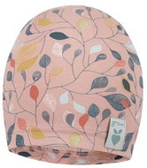 Broel dívčí čepice Bonita lístky růžová 48 cm - Čepice pro miminko