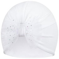 Broel dívčí čepice Adina bílá 44 cm - Children's Hat