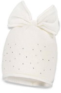 Broel dívčí čepice Konstancja smetanová 42 cm - Čepice pro miminko