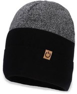 Broel chlapecká čepice Modest černá, šedá 54 cm - Children's Hat