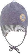 Little Angel Čepice MAZLÍK BAMBUS Outlast® - tm.šedá-pruh vel. 4, 45-48 cm - Čepice pro miminko