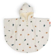 Done by Deer Poncho with hood Sea friends GOTS - beige - Children's Bath Towel