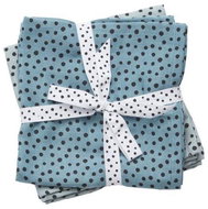 Done by Deer Happy Dots Muslin Diapers 2 pcs blue 120 x 120 cm - Cloth Nappies