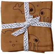 Done by Deer Muslin wrap nappies Sea Friends 2pcs - mustard - Cloth Nappies