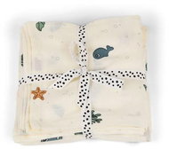 Done by Deer Sea Friends GOTS Muslin Wrap Diapers 2pcs - beige - Cloth Nappies