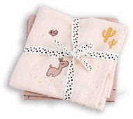 Done by Deer Lalee Muslin Wrap Diapers 2 pcs GOTS - Pink - Cloth Nappies