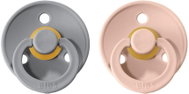 Bibs Colour natural rubber soother 2 pcs Cloud / Blush - size 1 (0-6m. ) - Baby Pacifier