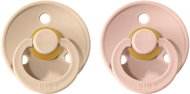 Bibs Colour natural rubber soother 2 pcs Vanilla / Blush - size 1 (0-6m. ) - Baby Pacifier