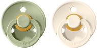 Bibs Colour natural rubber soother 2 pcs Sage / Ivory - size 2 (6-18m. ) - Baby Pacifier
