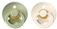 Bibs Colour natural rubber soothers 2pcs Sage/Ivory - size 3 (18m. +) - Baby Pacifier