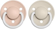 Bibs De Lux Natural Rubber Soother 2 pcs Blush/Vanilla Nighttime - Size 1 (0-6m. ) - Baby Pacifier