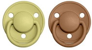 Bibs De Lux natural rubber soother 2 pcs Meadow/ Earth - size 1 (0-6 m. ) - Baby Pacifier